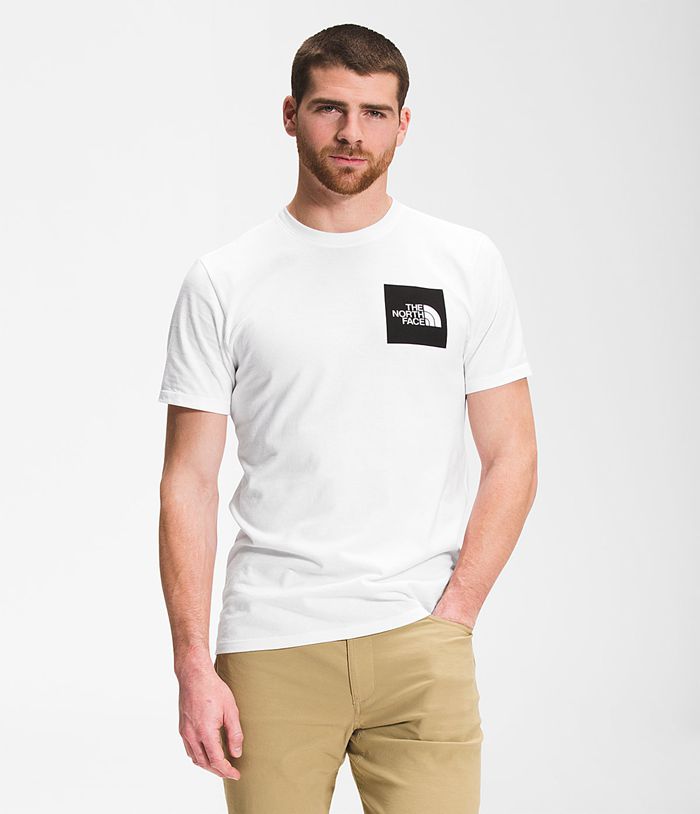 The North Face T-Shirts Heren Fine Korte Mouw AUEN12893 - Wit